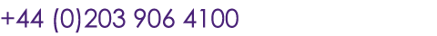 +44 (0)203 906 4100