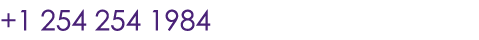 +1 254 254 1984